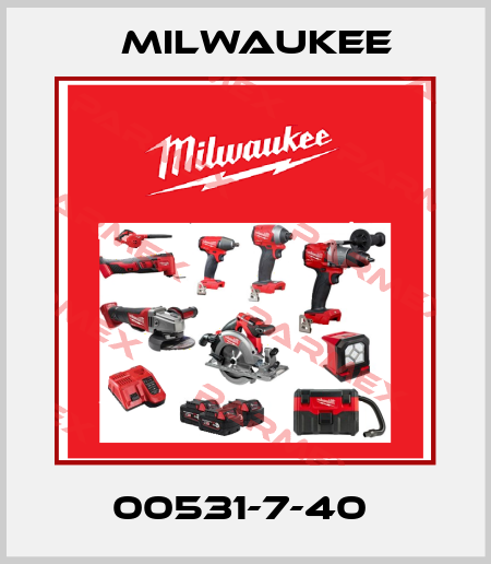 00531-7-40  Milwaukee