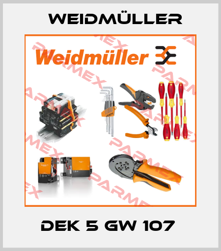 DEK 5 GW 107  Weidmüller