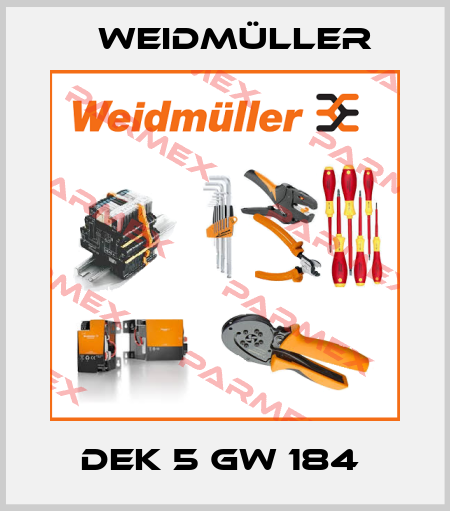 DEK 5 GW 184  Weidmüller