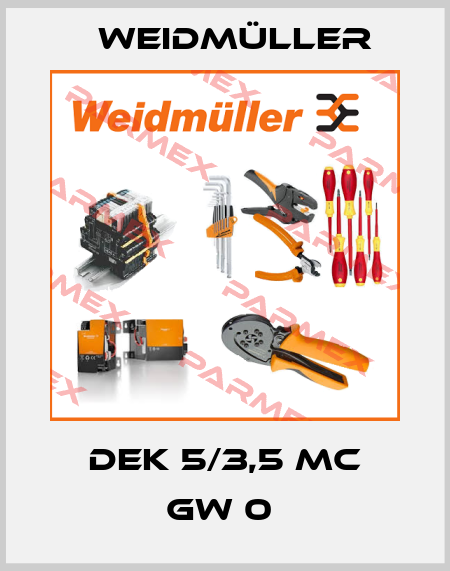 DEK 5/3,5 MC GW 0  Weidmüller