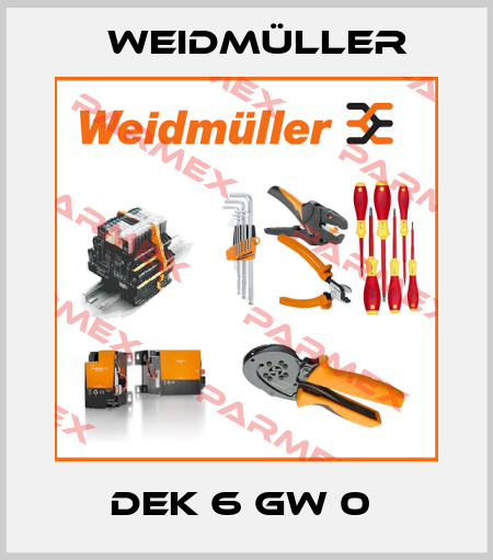 DEK 6 GW 0  Weidmüller