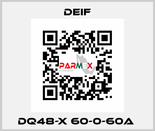 DQ48-X 60-0-60A  Deif