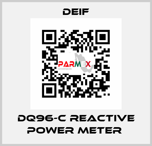 DQ96-C REACTIVE POWER METER  Deif