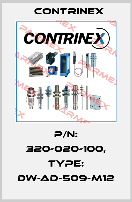 p/n: 320-020-100, Type: DW-AD-509-M12 Contrinex