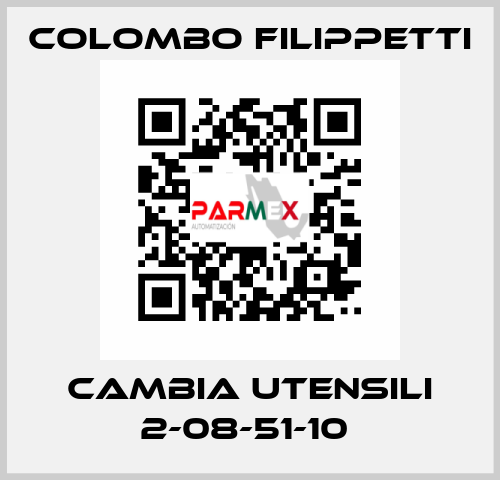 CAMBIA UTENSILI 2-08-51-10  Colombo Filippetti