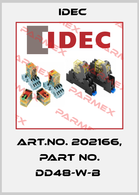 Art.No. 202166, Part No. DD48-W-B  Idec