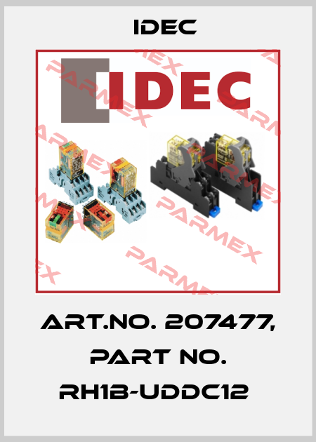 Art.No. 207477, Part No. RH1B-UDDC12  Idec