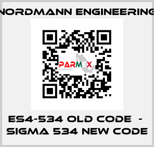 ES4-534 old code  -  SIGMA 534 new code NORDMANN ENGINEERING