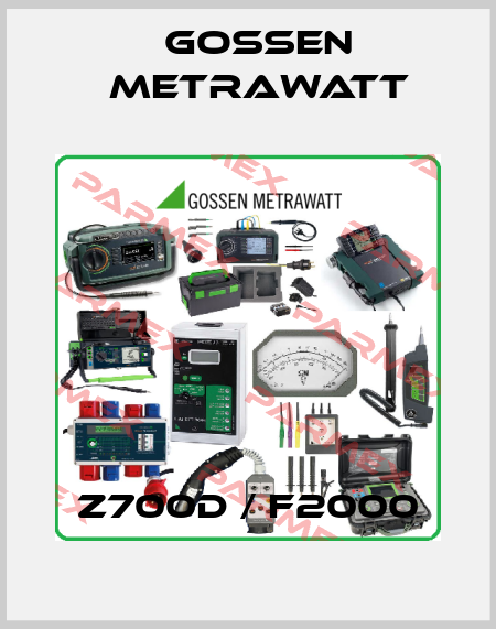Z700D / F2000 Gossen Metrawatt