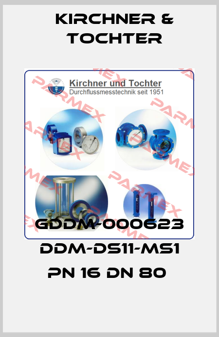 GDDM-000623 DDM-DS11-MS1 PN 16 DN 80  Kirchner & Tochter