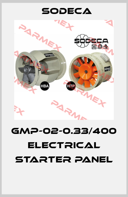 GMP-02-0.33/400   ELECTRICAL STARTER PANEL  Sodeca