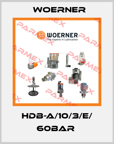 HDB-A/10/3/E/ 60BAR  Woerner