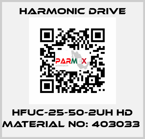 HFUC-25-50-2UH HD MATERIAL NO: 403033  Harmonic Drive