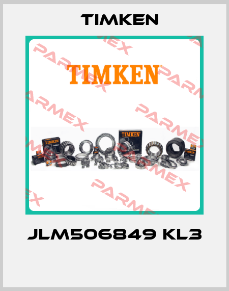 JLM506849 KL3  Timken