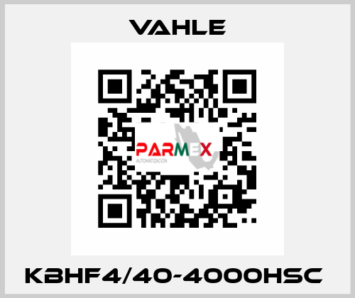 KBHF4/40-4000HSC  Vahle