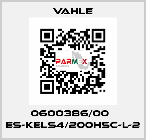 0600386/00    ES-KELS4/200HSC-L-2  Vahle