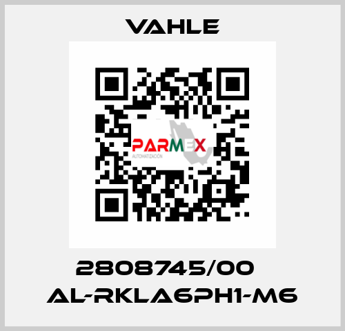 2808745/00    AL-RKLA6PH1-M6  Vahle