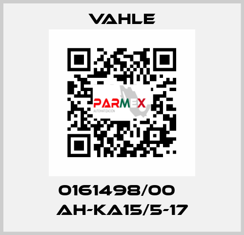 0161498/00    AH-KA15/5-17  Vahle