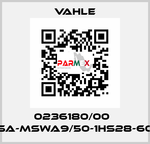 0236180/00    SA-MSWA9/50-1HS28-60  Vahle