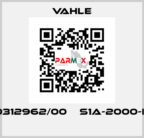 0312962/00    S1A-2000-K  Vahle