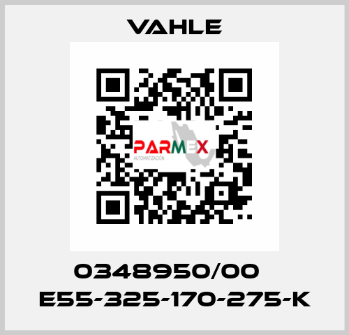 0348950/00    E55-325-170-275-K  Vahle