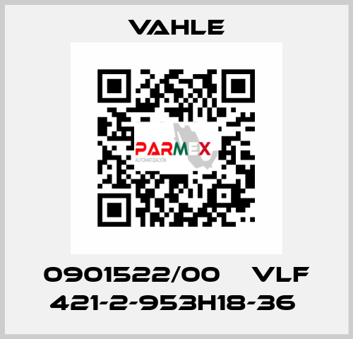 0901522/00    VLF 421-2-953H18-36  Vahle