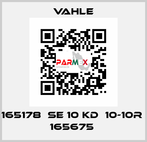 165178  SE 10 KD  10-10R  165675  Vahle