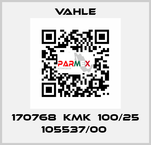 170768  KMK  100/25 105537/00  Vahle