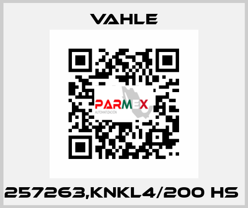 257263,KNKL4/200 HS  Vahle