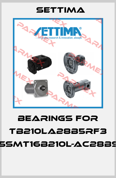 Bearings for TB210LA28B5RF3 GR45SMT16B210L-AC28BSRF3  Settima