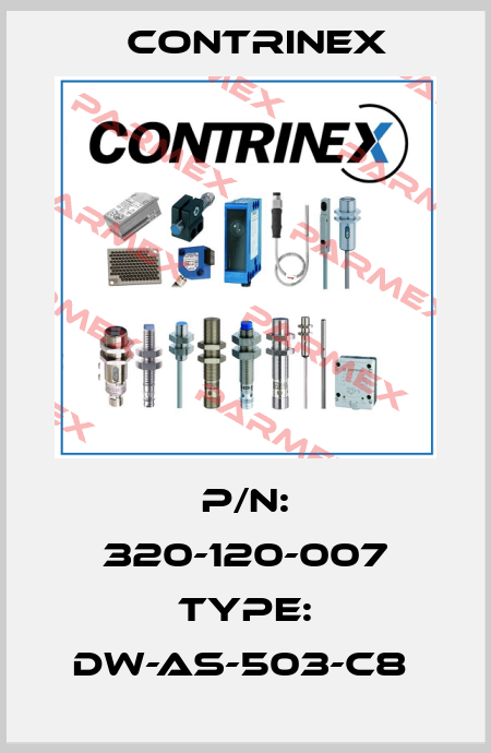 P/N: 320-120-007 Type: DW-AS-503-C8  Contrinex