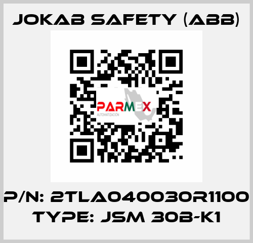 P/N: 2TLA040030R1100 Type: JSM 30B-K1 Jokab Safety (ABB)