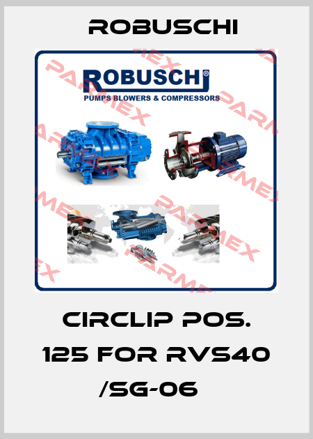 Circlip pos. 125 for RVS40 /SG-06   Robuschi