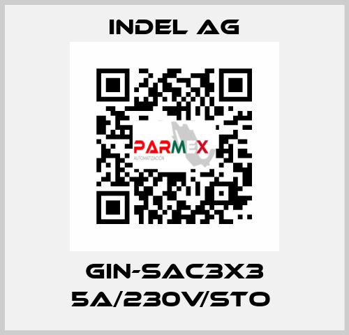 GIN-SAC3x3 5A/230V/STO  INDEL AG