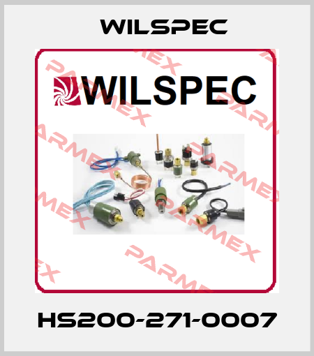 HS200-271-0007 Wilspec