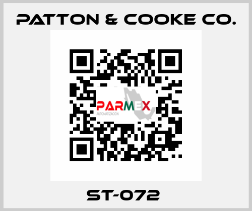 ST-072  Patton & Cooke Co.