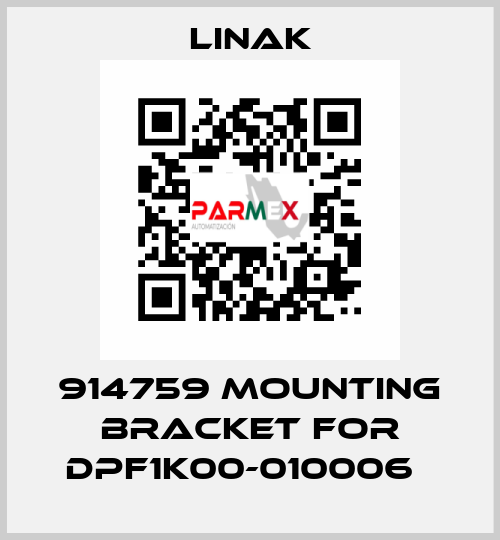 914759 mounting bracket for DPF1K00-010006   Linak