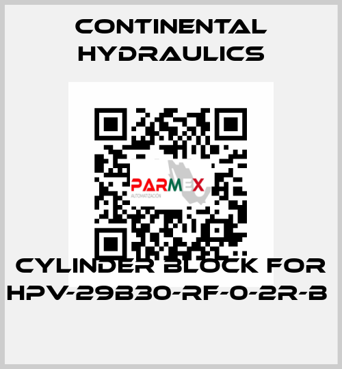 cylinder block for HPV-29B30-RF-0-2R-B  Continental Hydraulics