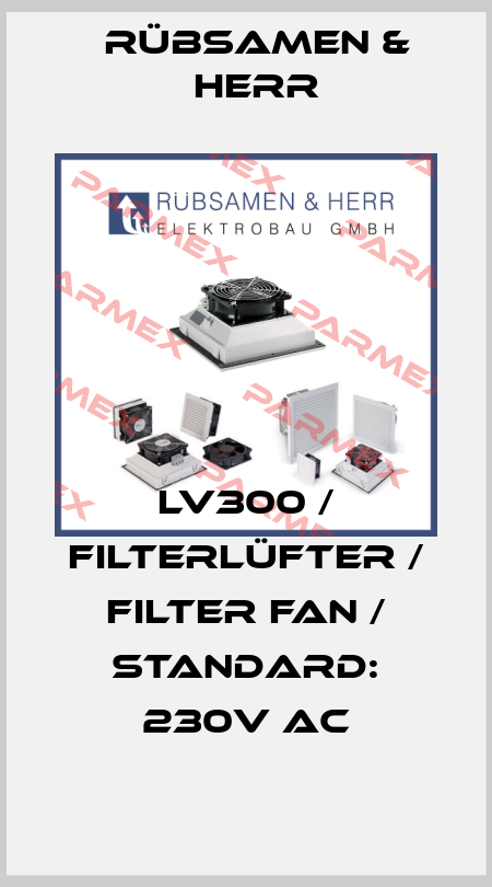 LV300 / Filterlüfter / Filter Fan / Standard: 230V AC Rübsamen & Herr