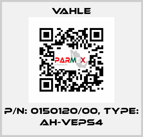 P/n: 0150120/00, Type: AH-VEPS4 Vahle