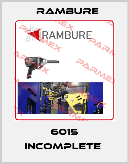 6015 incomplete  Rambure