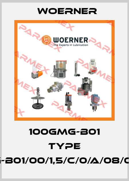 100GMG-B01 Type GMG-B01/00/1,5/C/0/A/08/0/0/3 Woerner