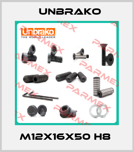 M12X16X50 H8  Unbrako