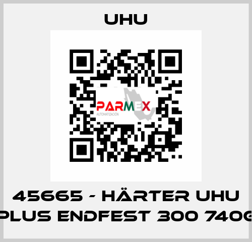 45665 - Härter Uhu Plus Endfest 300 740g UHU