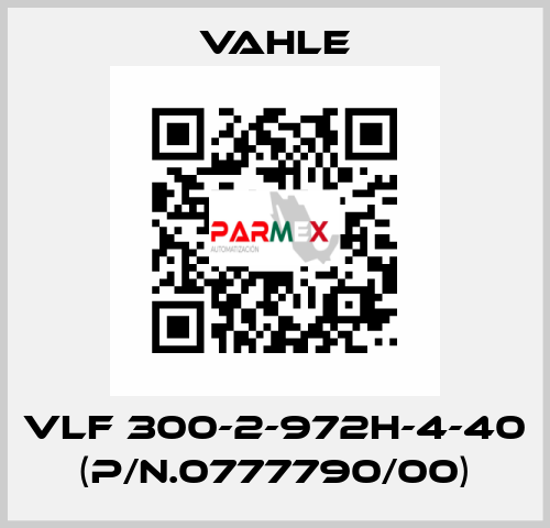 VLF 300-2-972H-4-40 (P/n.0777790/00) Vahle