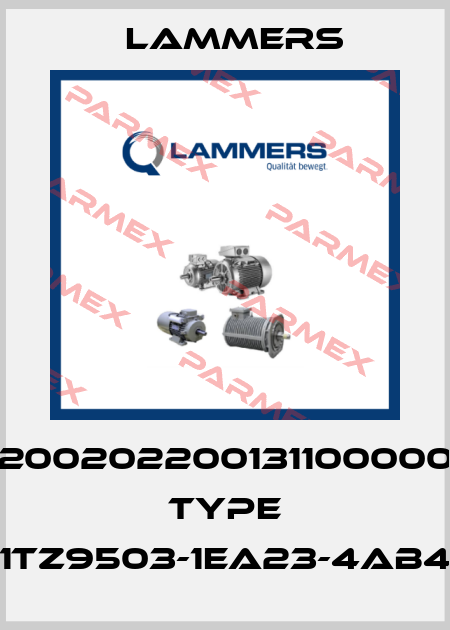 02002022001311000000 Type 1TZ9503-1EA23-4AB4 Lammers
