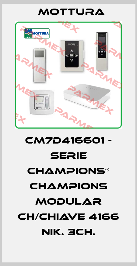 CM7D416601 - SERIE CHAMPIONS® CHAMPIONS MODULAR CH/CHIAVE 4166 NIK. 3CH. MOTTURA
