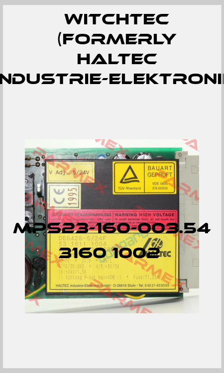 MPS23-160-003.54 3160 1002  Witchtec (formerly HALTEC Industrie-Elektronik)