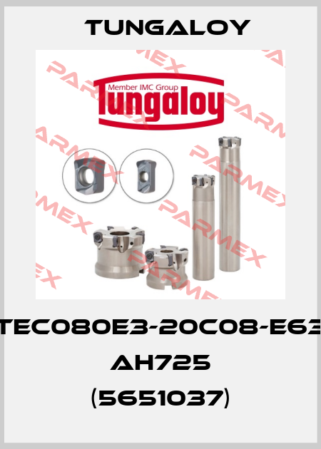 TEC080E3-20C08-E63 AH725 (5651037) Tungaloy