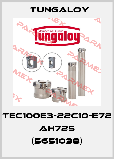 TEC100E3-22C10-E72 AH725 (5651038) Tungaloy
